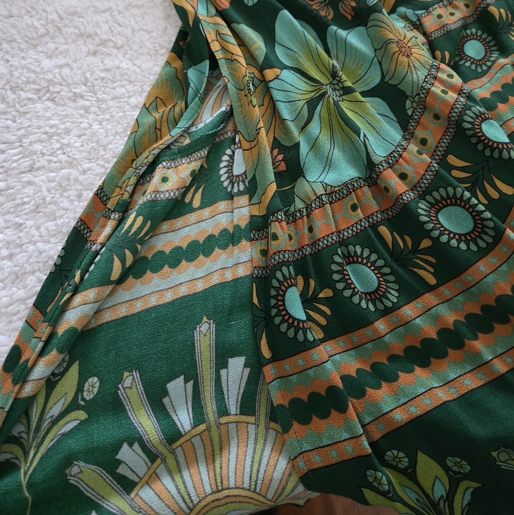 Nine Lives Bazaar Emerald  Empire Dress SZ 10 - Picture 8 of 12